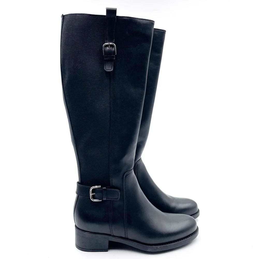 La Canadienne Sefora Boots Black Leather‎ Knee High Riding Sz 6